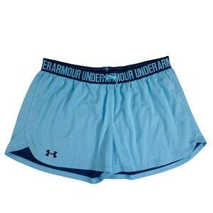 Under Armour Mens Light Blue Mesh Athletic Running Shorts GPXF0HJ200671 Size L